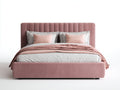 Camas dobles tapizada 200x180x120 cm - rosa - diseño moderno para dormitorio