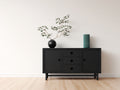 Mueble recibidor 160x40x75 cm color negro con puertas cajones y diseño moderno